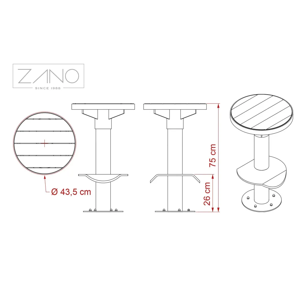 Scandik bar stool