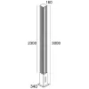 Orion TL 492F2/HR24PO-Urban Lighting - Pole Total Light 2 Ways H. 3000
