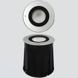 Plain - Recessed spotlight asymmetric Carriageable Ø200 - Built-in driver
