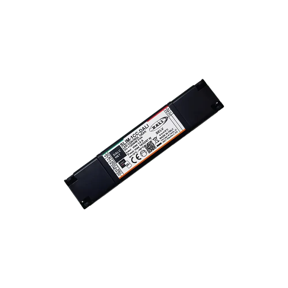 1 channel DALI2 LED dimmer constant current, input 12-48VDC, output 1.6A