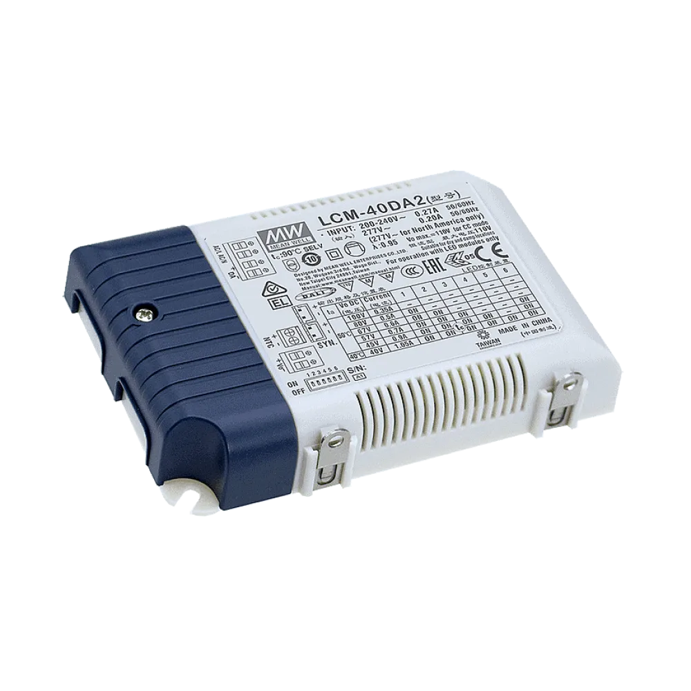 40W LED Driver CC 350/500/600/700/900/1050mA, DALI2