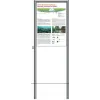 Zone signage stele type 