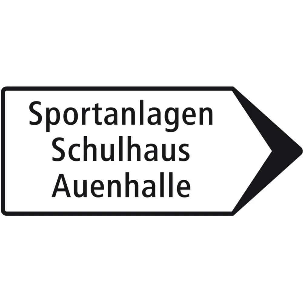 Signpost for flowing traffic