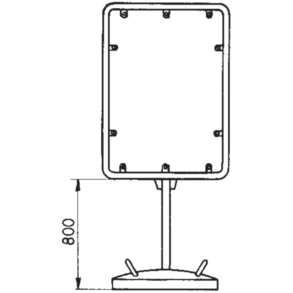 Poster stand for information board
