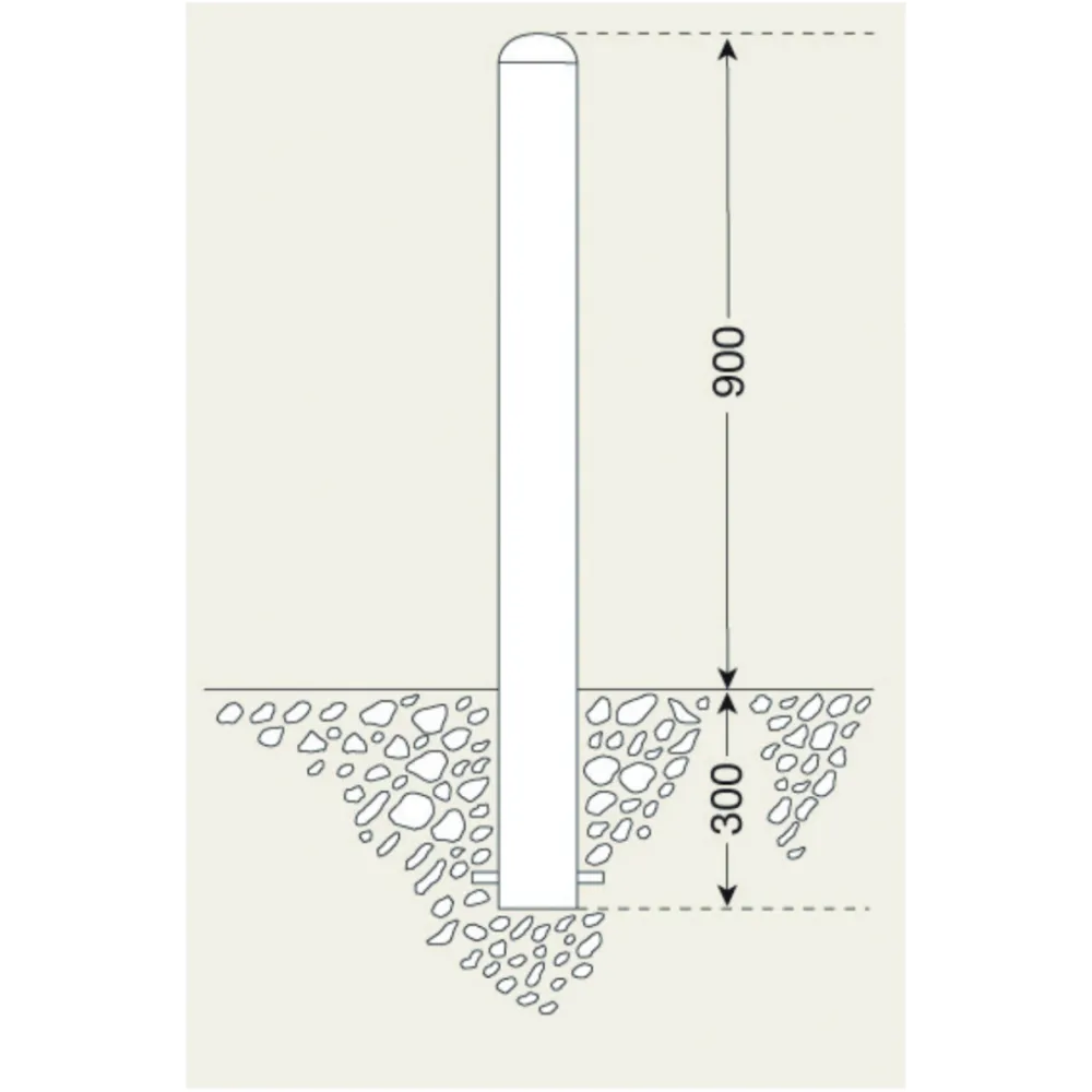 Stainless steel post (Type Berlin)