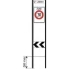 Zone signage stele type 