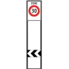 Zone signage stele type 