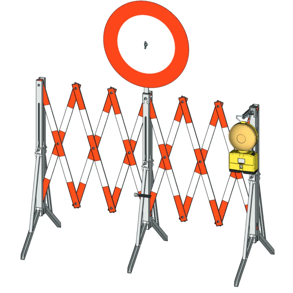 Panel holder for scissor barrier