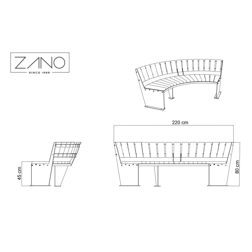 Domino bench 90