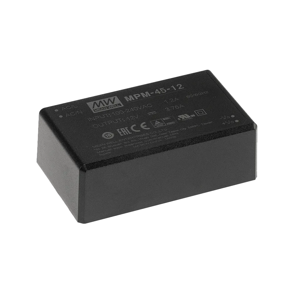 45W Medical PCB Mount Power Supply encapsulated 24V/1.88A