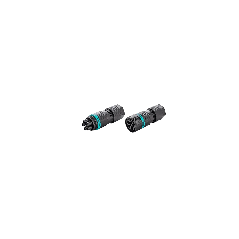 Mini Circular Connector Set, 5p, Plug &Socket, Screw, Wire Protection, D6-13.5mm, IP66/IP68