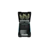 Automatic tip cleaner with metal brushes