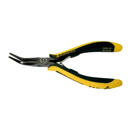 ESD needle nose pliers EUROline dissipative 145 mm smooth gripping surfaces