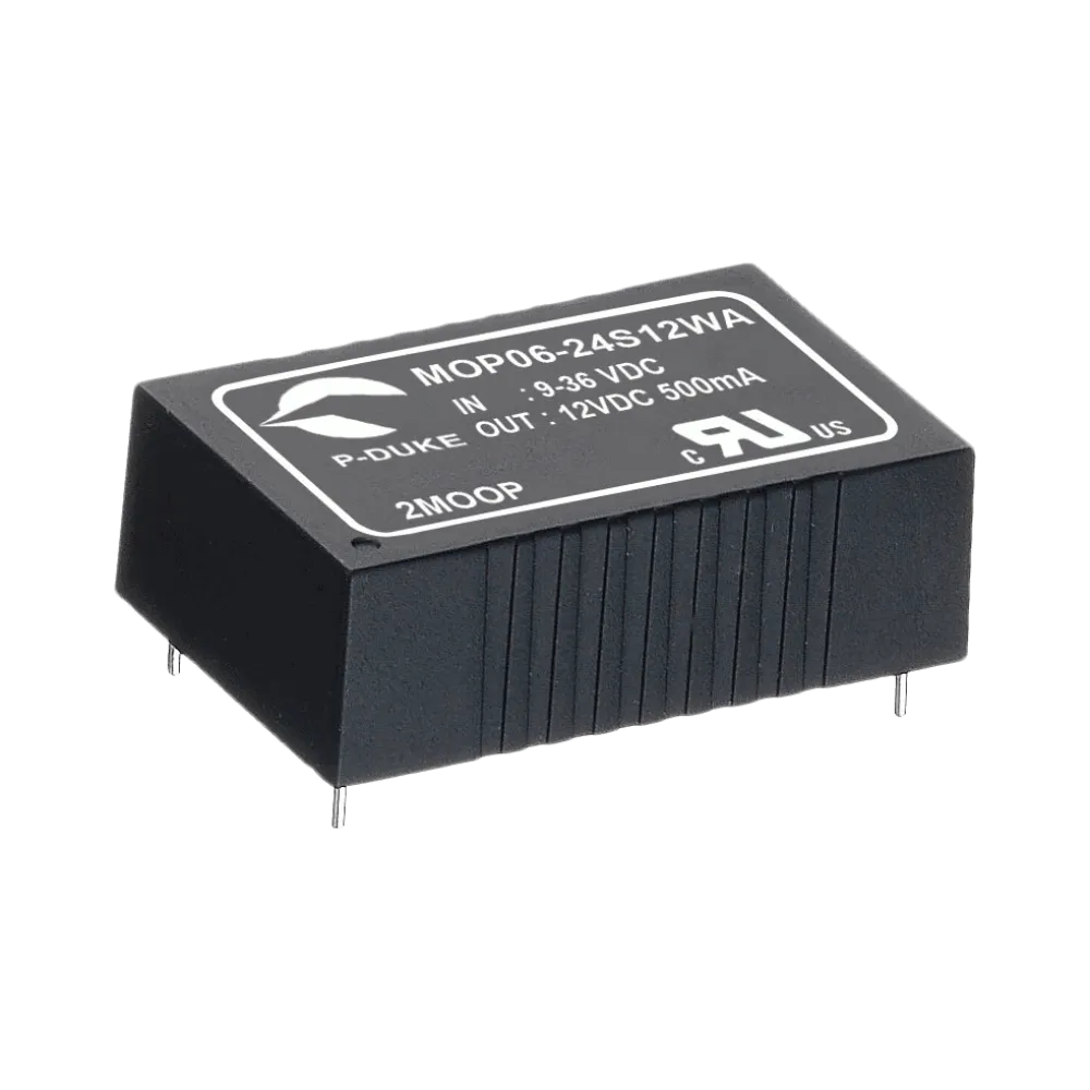6W medical DC/DC-Converter, Input 9…36V, Output +/-15V / +/-0.2A