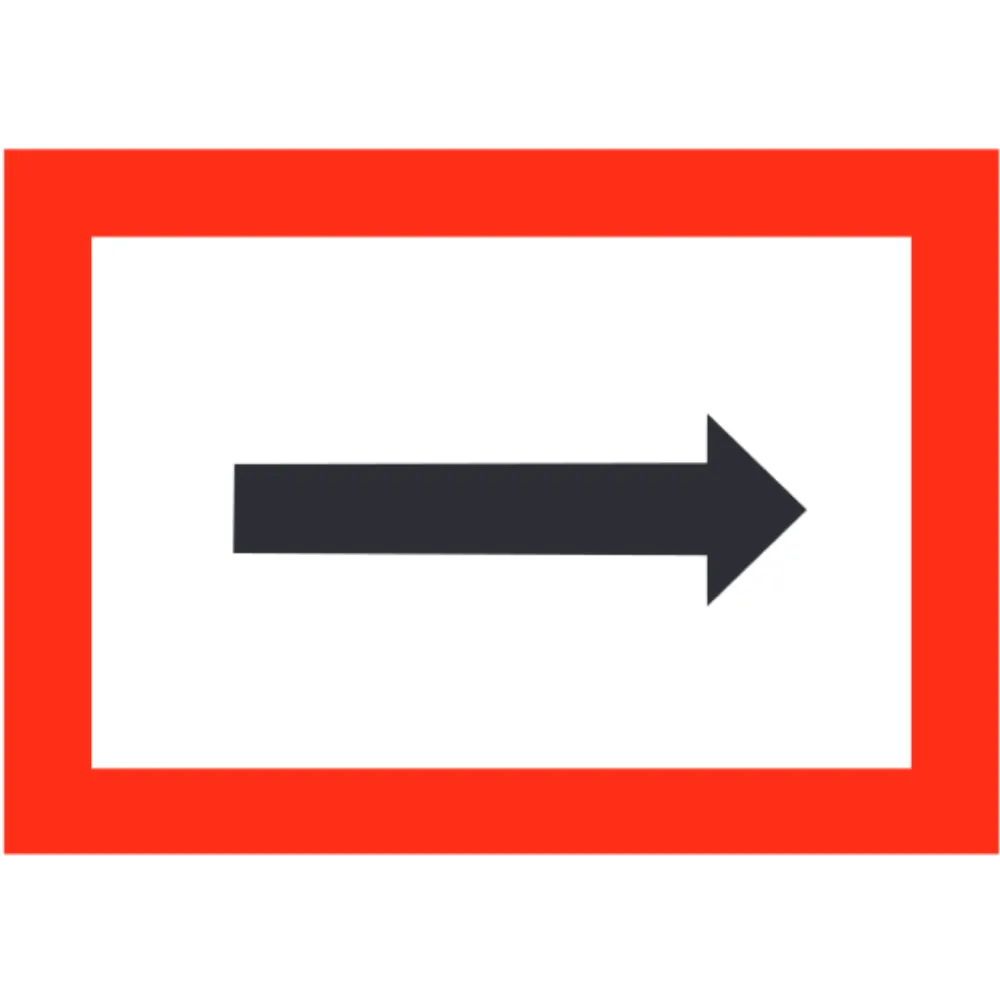 B.1 Obligation to follow the direction indicated by the arrow