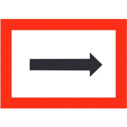 B.1 Obligation to follow the direction indicated by the arrow