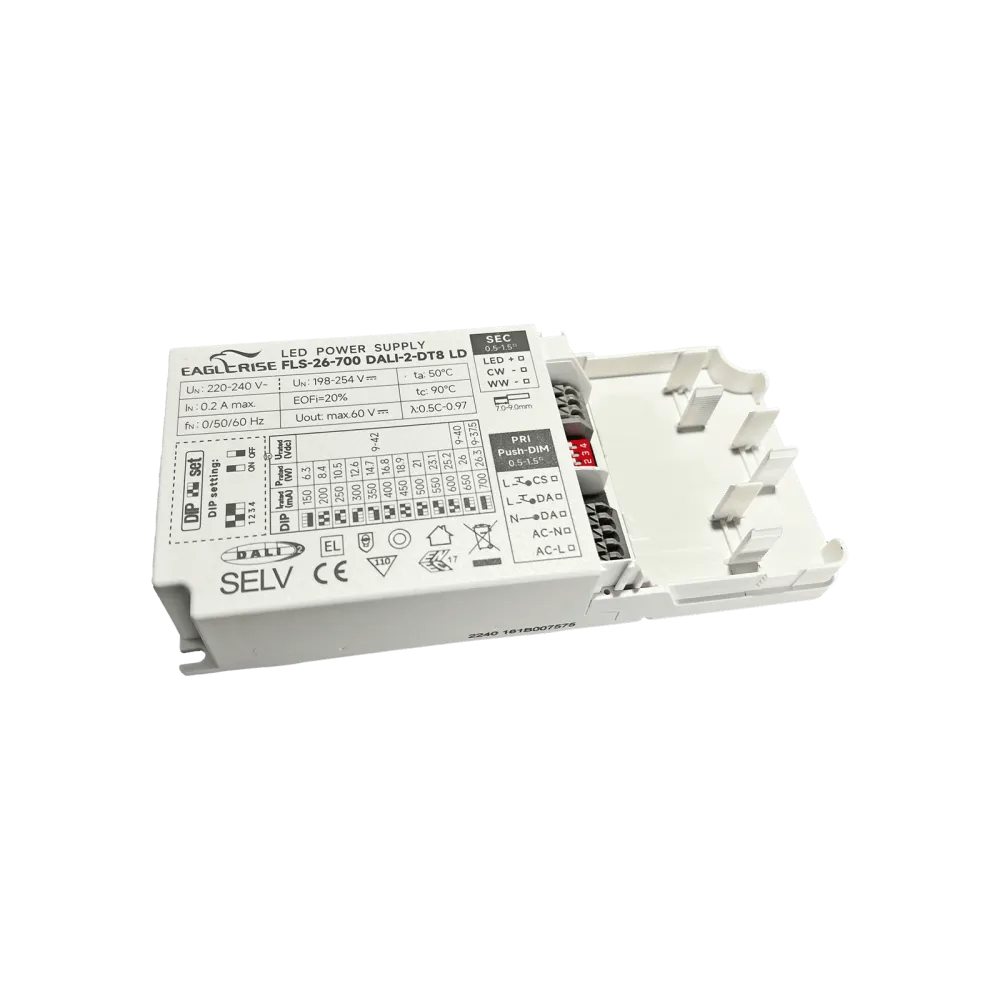 26W Tunable White LED Driver Constant Current 150-700mA, 9-42Vdc, DALI DT8