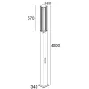 Orion One 494F4/NR35PO-Urban Lighting - Pole 4 Ways H. 4000