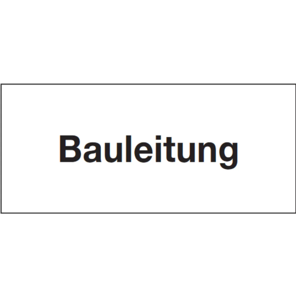 Construction management sign