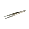 Precision tweezers with medium-fine tips, nickel-plated