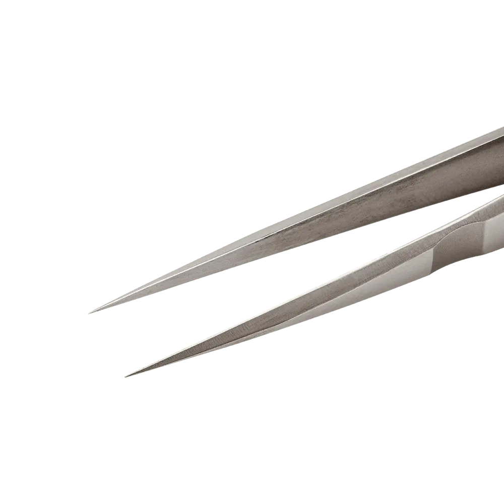Precision tweezers with fine and flexibly movable tips