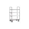 ESD shelf trolley - 4 shelves, 1000 x 600 mm