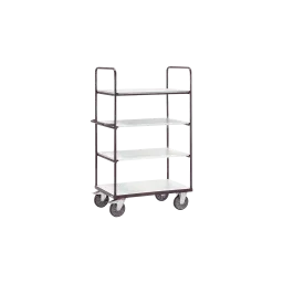ESD shelf trolley - 4 shelves, 1000 x 600 mm