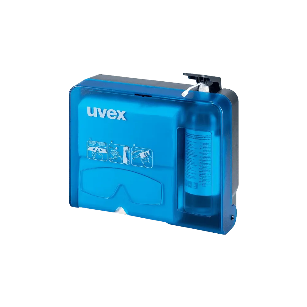 uvex glasses cleaning station