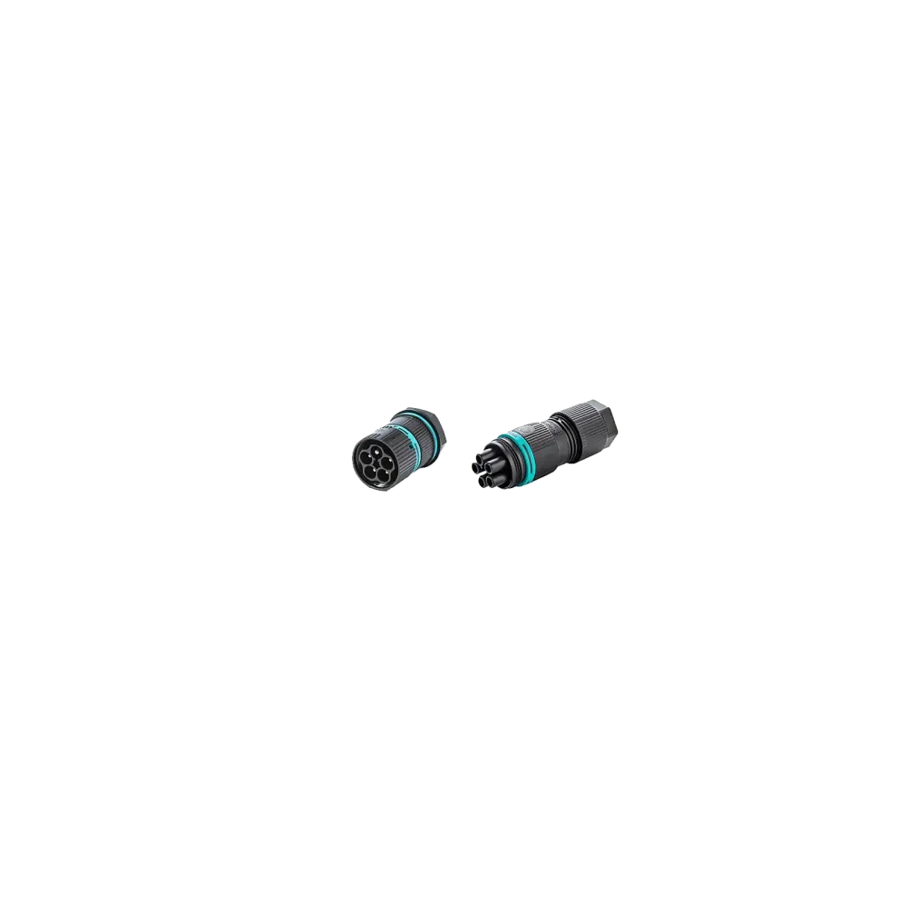 Mini circular device connector M20, 5p, plug, screw connection, 0.25-1.5mm2, IP66/IP68