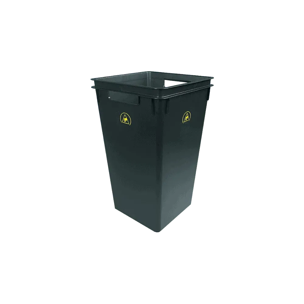 ESD wastepaper basket black
