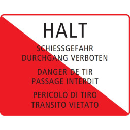 Shooting danger - in three languages 