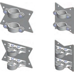 Mounting plate for round posts
