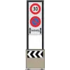 Zone signage stele type 