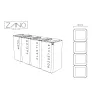 Stilo Recycling Bin