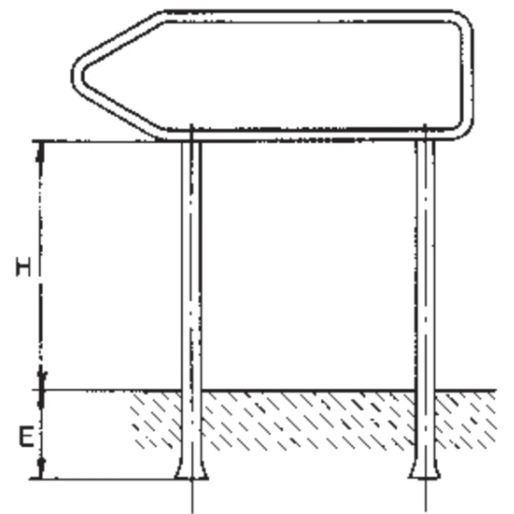 Sign holder with two bases