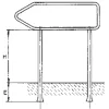 Sign holder with two bases