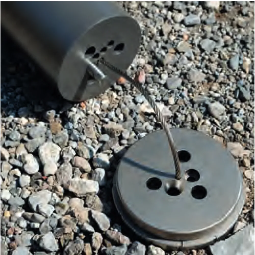Barrier post with locking system 