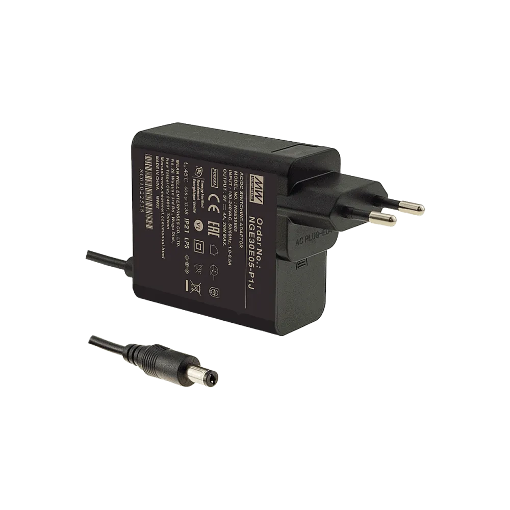 30W Wall Mount Power Supply 12V/2.5A, EU Version