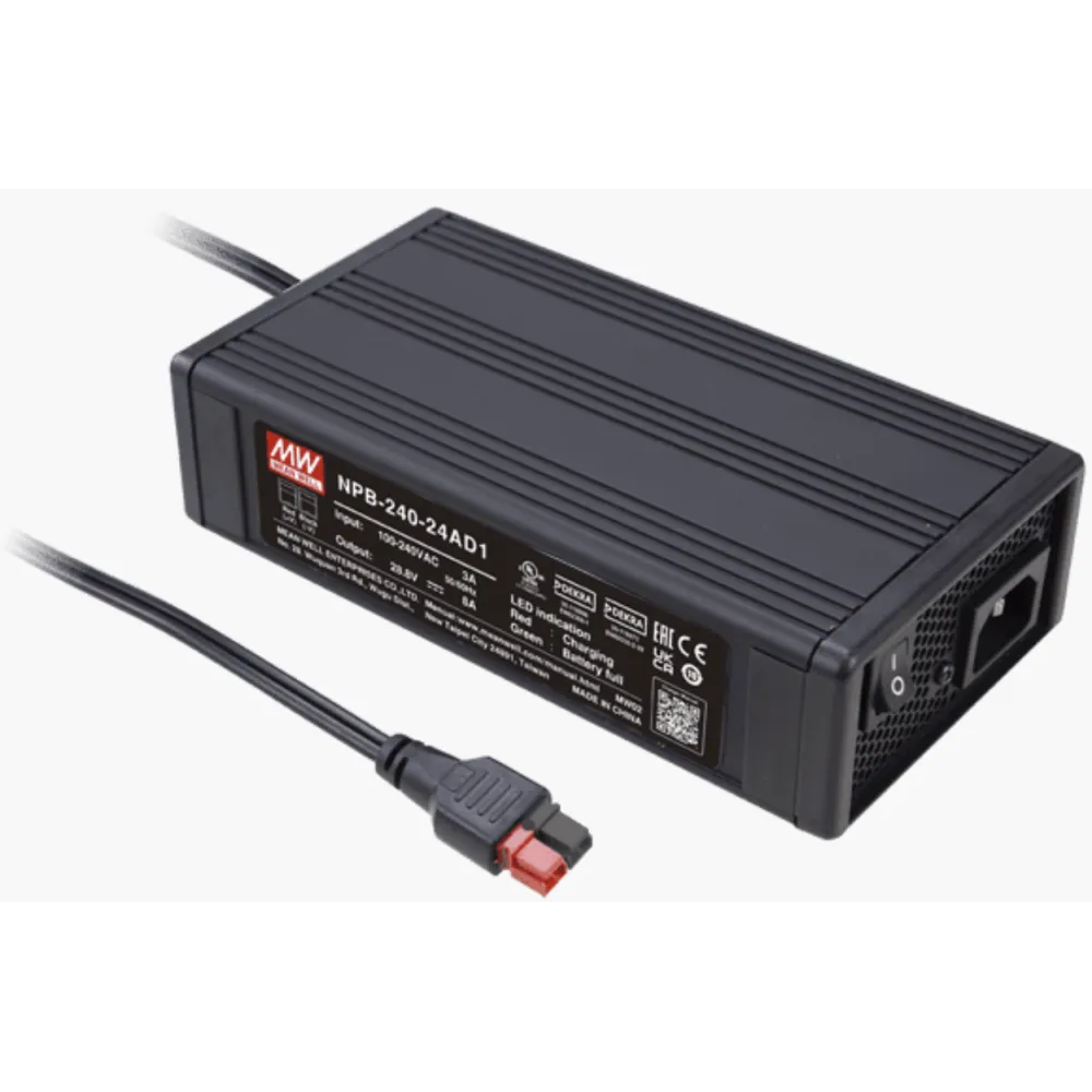 240W Battery charger 55.2V/4A, Anderson connector