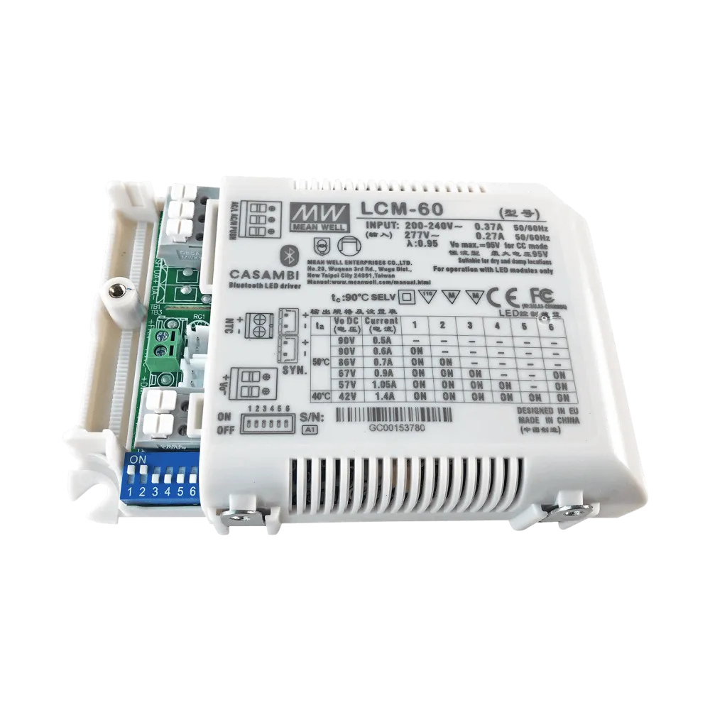 60W LED Driver CC 500/600/700/900/1050/1400mA, CASAMBI