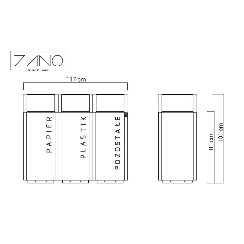 Stilo Recycling Bin