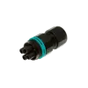Techno Mini circular connector TH387, socket, 4P, crimp, D7-12, IP66/IP68