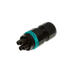 Techno Mini circular connector TH387, socket, 4P, crimp, D7-12, IP66/IP68
