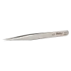 Precision tweezers with long tips for precision work on printed circuit boards