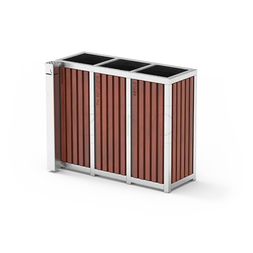 Altus recycling bins with ashtray