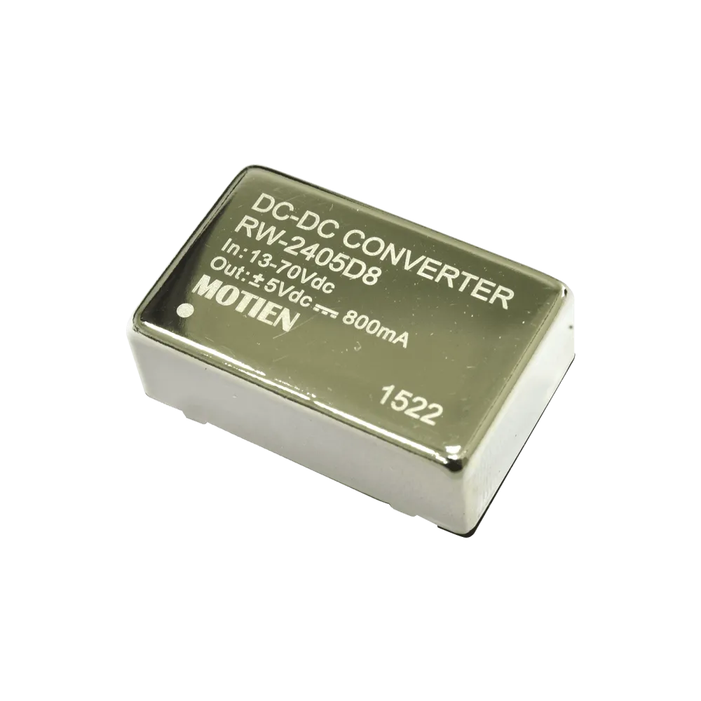 8W DC/DC-Converter, Input 13…70V, Output +/-5V / +/-0.8A