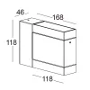 Modo Wall 603W1/WP70AB-Wall - Module Single Emission Blade of light