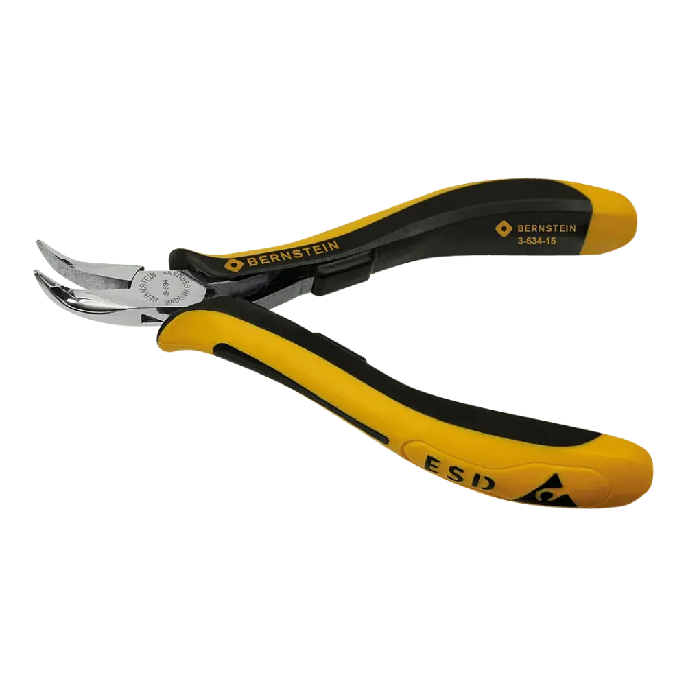 ESD needle nose pliers CLASSICline dissipative 120 mm smooth gripping surfaces