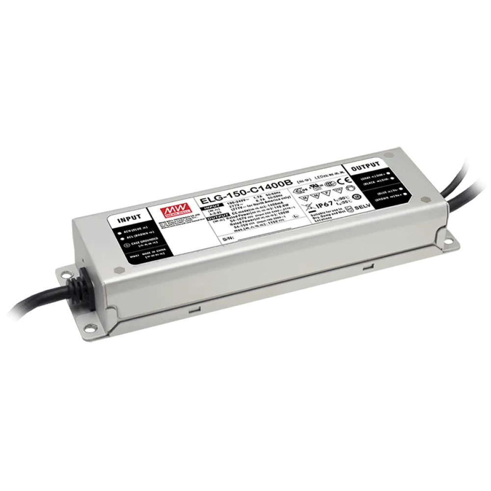 150W Constant Current LED Driver 1400mA/54-107V, DALI