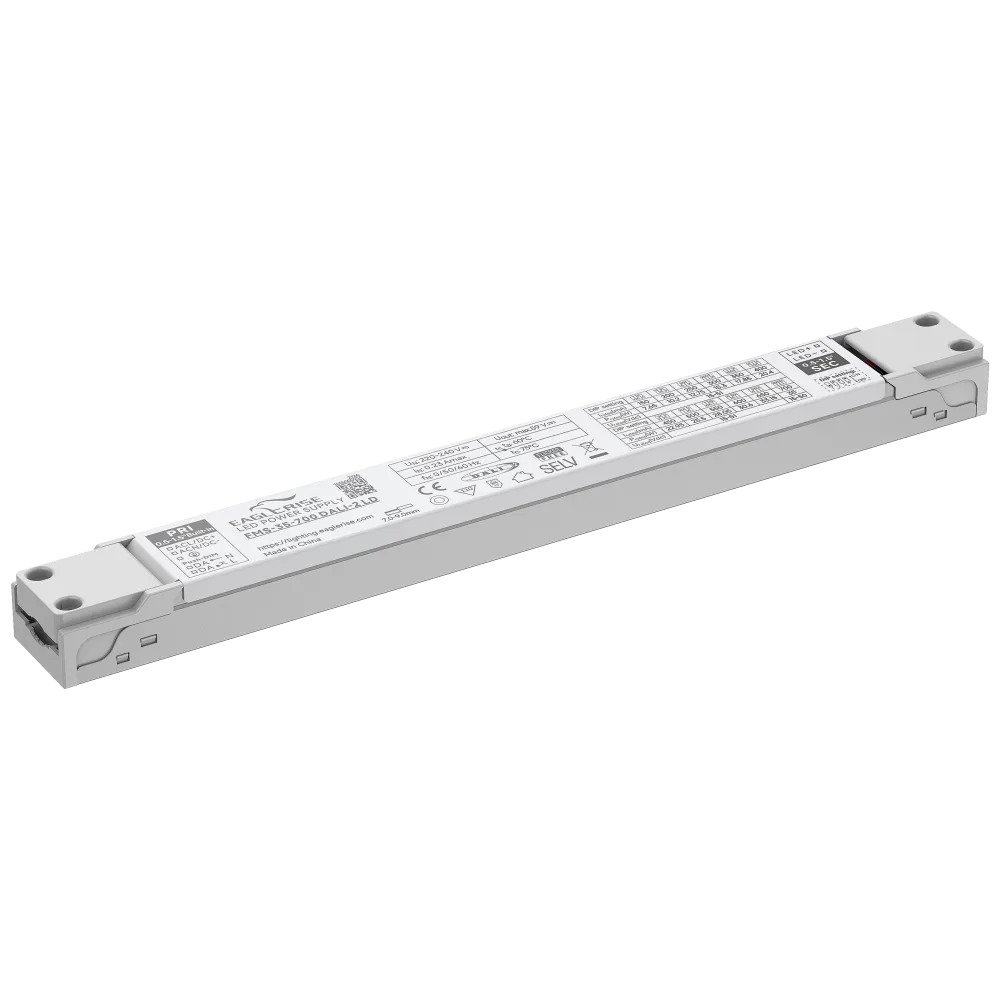 35W LED Driver Constant Current 150 to 700mA, 15-51Vdc, DALI2, AC Push